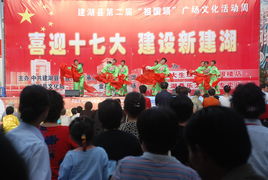 喜迎十七大，建設新建湖——縣文化館廣場文化活動助力文化藝術交流